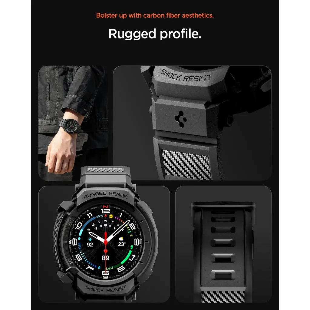 Samsung Watch 8 Classic (46mm) Case Rugged Armor Pro - Spigen Malaysia
