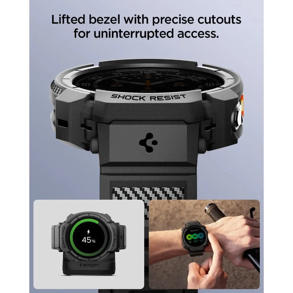 Samsung Watch Ultra 2 Case (47mm) Rugged Armor Pro - Spigen Malaysia