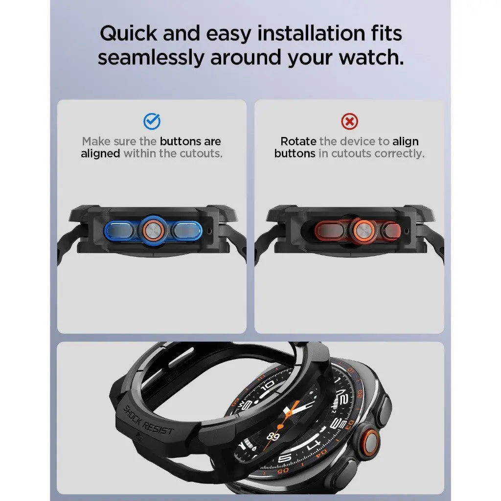 Samsung Watch Ultra 2 Case (47mm) Rugged Armor - Spigen Malaysia