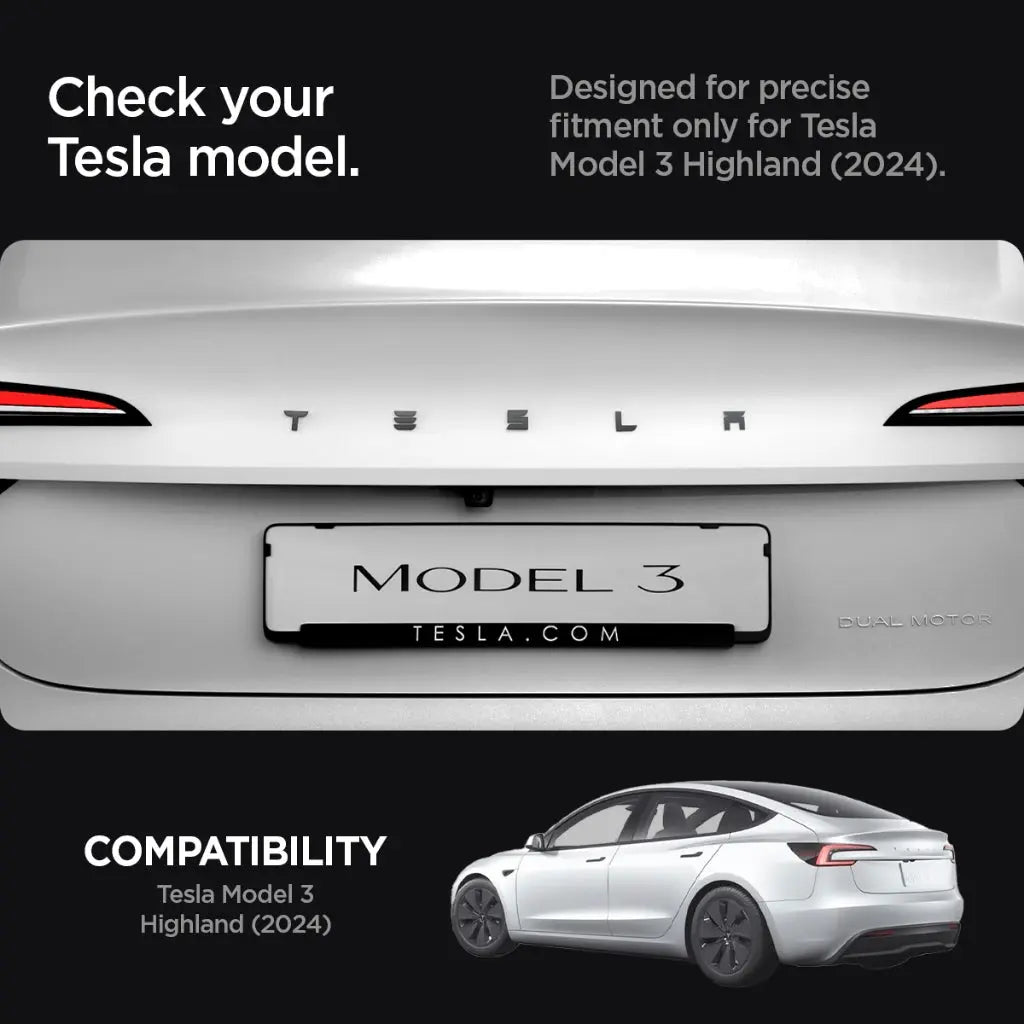 Tesla Model 3 (2025/2024) Refresh (Highland) Rear Emblem Logo Sticker TO322H - Spigen Malaysia
