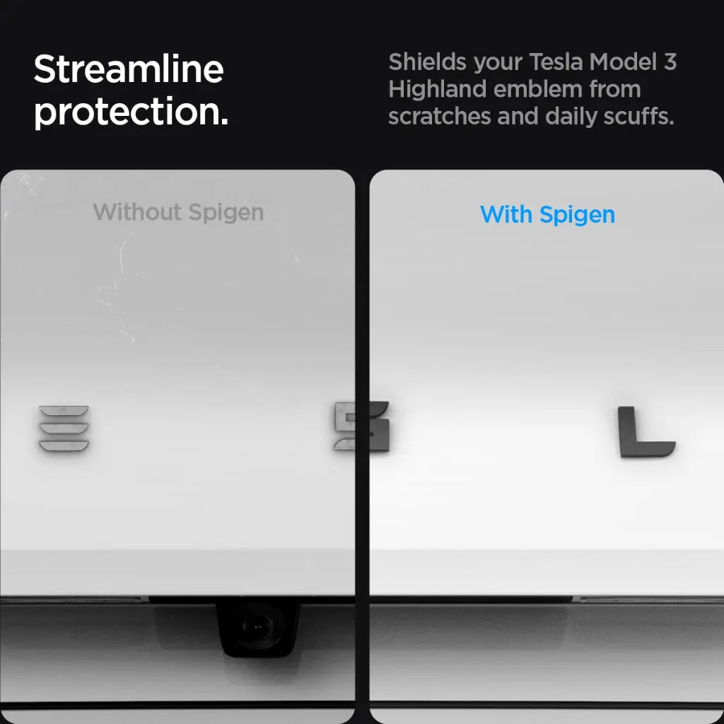Tesla Model 3 (2025/2024) Refresh (Highland) Rear Emblem Logo Sticker TO322H - Spigen Malaysia