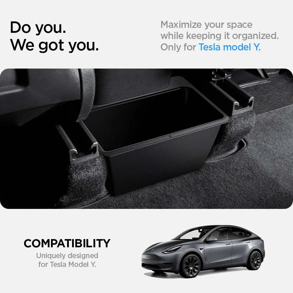Tesla Model Y Juniper (2020-2026) Rear Center Console Storage Box TO223 - Spigen Malaysia