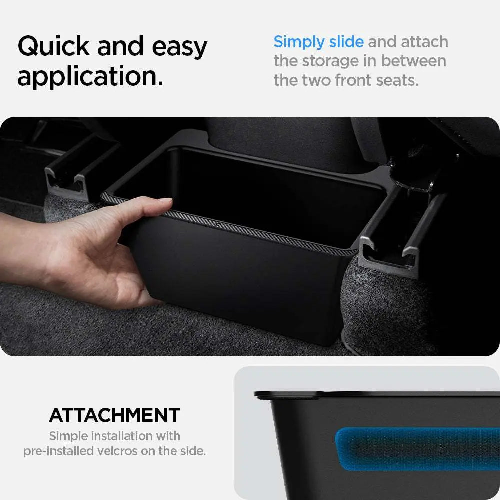 Tesla Model Y Juniper (2020-2026) Rear Center Console Storage Box TO223 - Spigen Malaysia