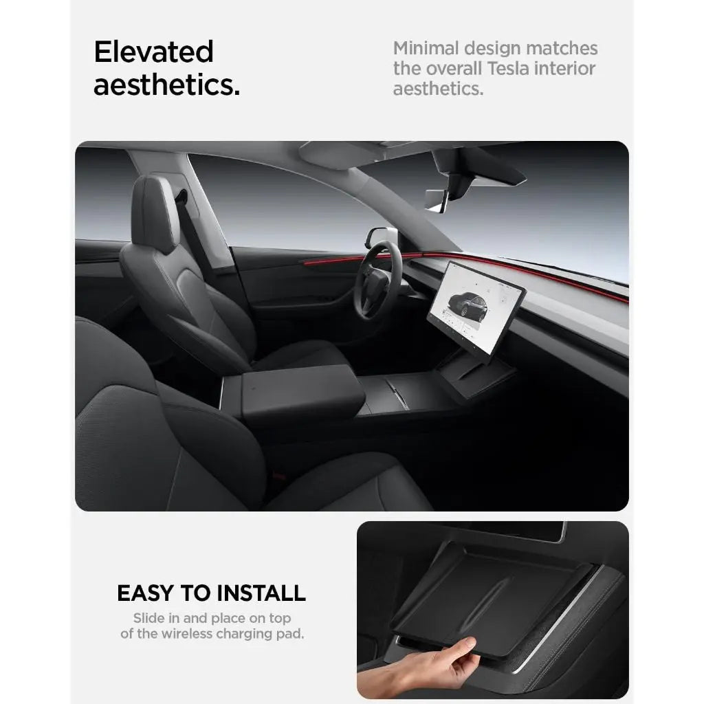 Tesla Model Y Juniper (2026 / 2025) Wireless Charging Pad Cover TO261JH - Spigen Malaysia