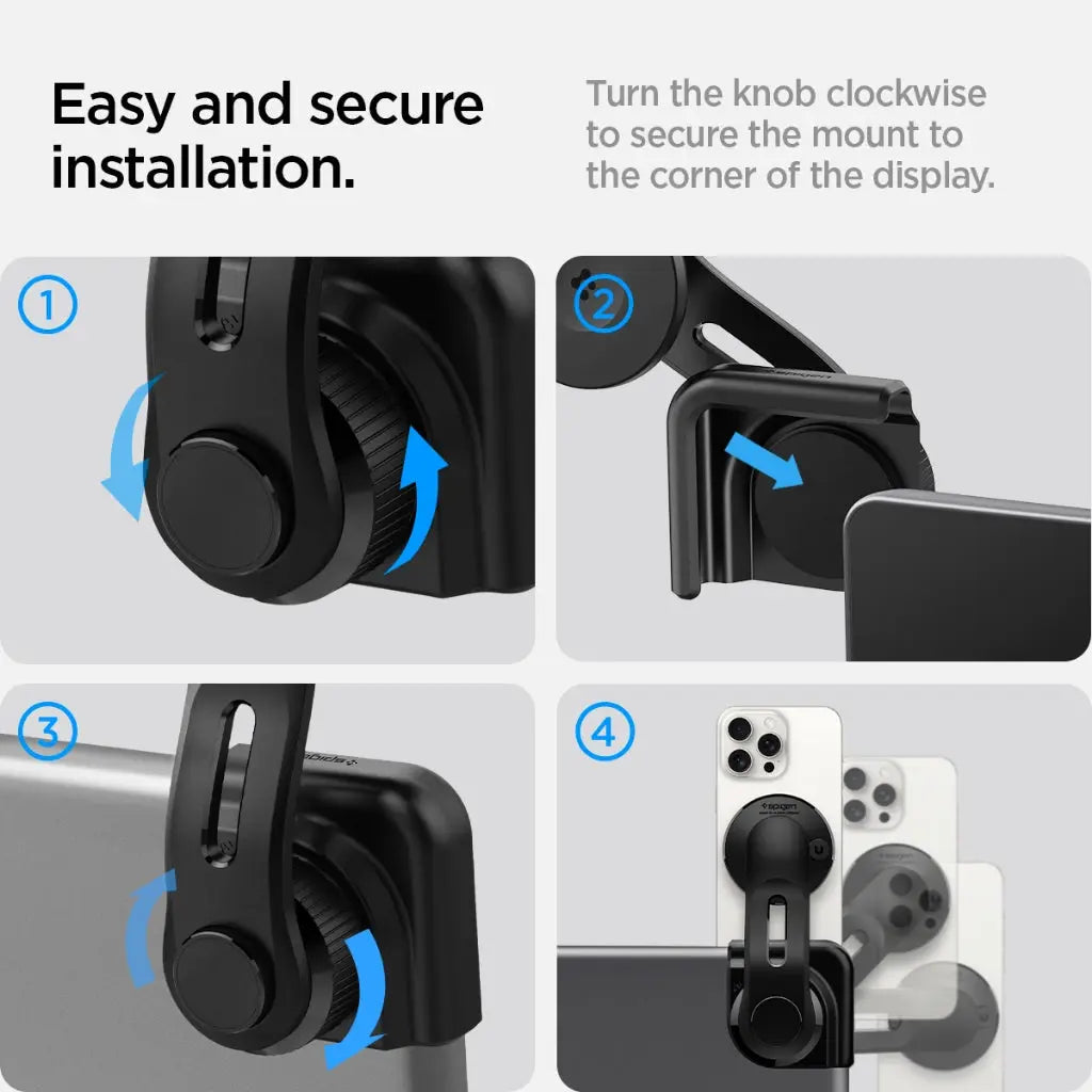 Tesla Model Y Juniper (2026/2025) & Model 3/Y/S/X TapLock Qi2 Magnetic Phone Mount - Spigen Malaysia