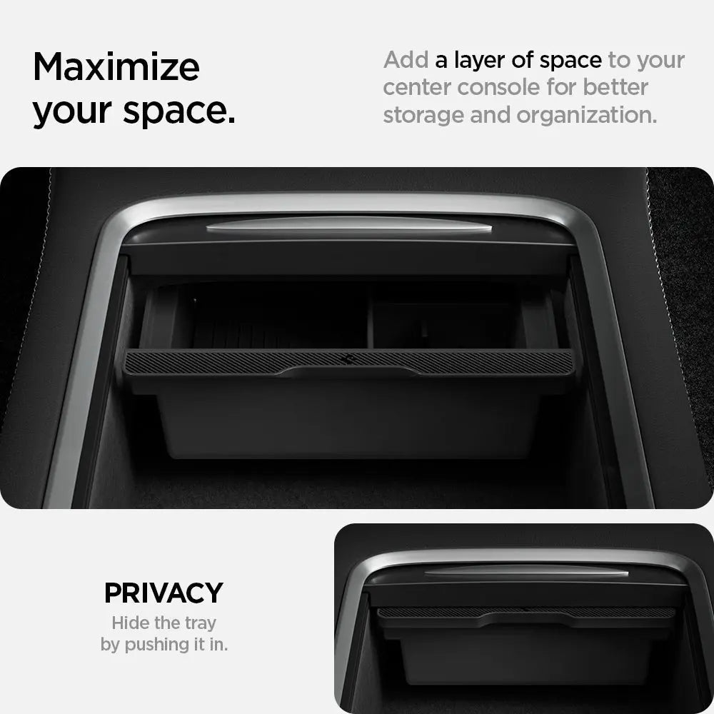 Tesla Model Y (2021-2024) & Model 3 (2021-2023) Center Console Organizer - Spigen Malaysia