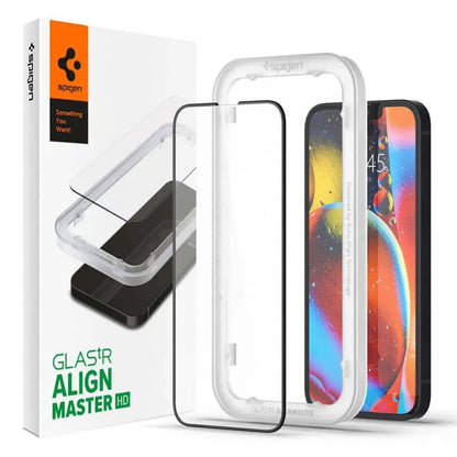 iPhone 13 Pro / iPhone 13 AlignMaster Full Coverage Tempered Glass - Spigen Malaysia