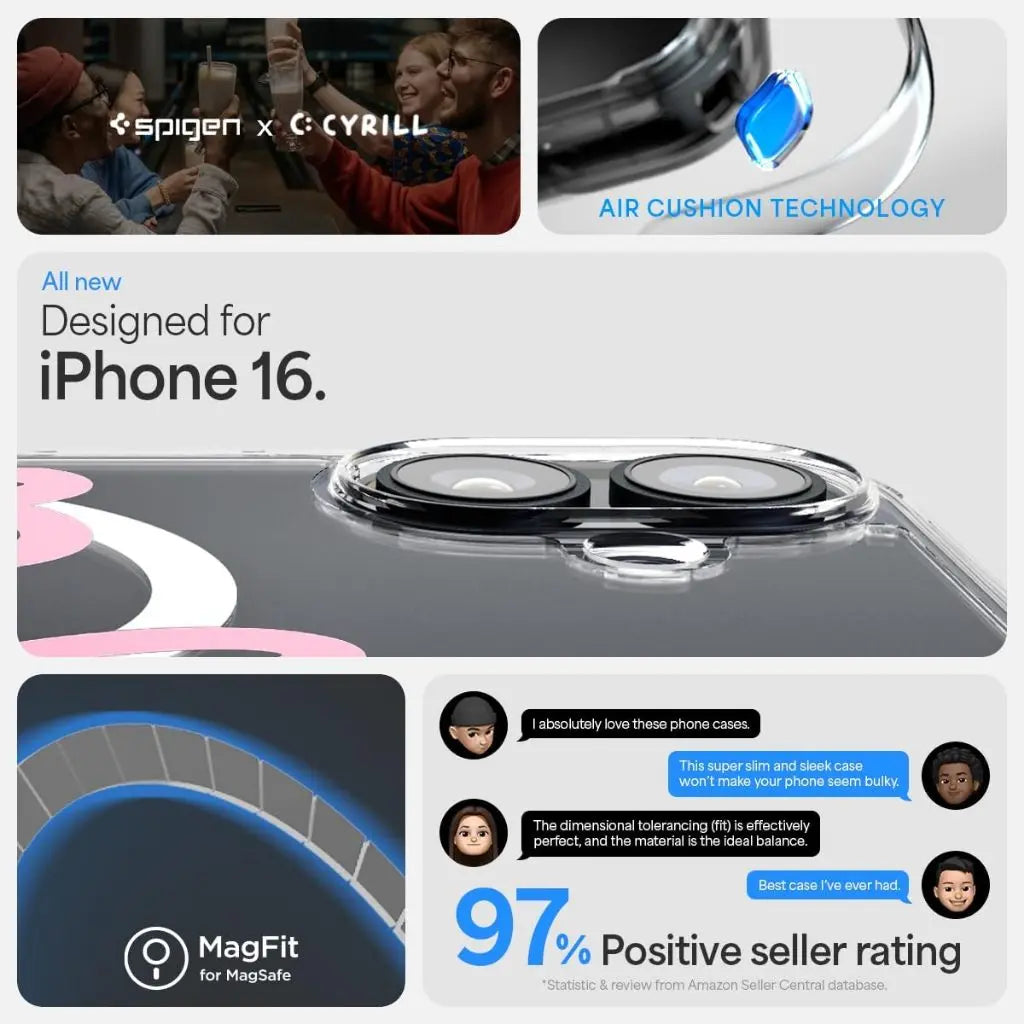 iPhone 16 Case Ultra Hybrid MagFit Hearts - Spigen Malaysia