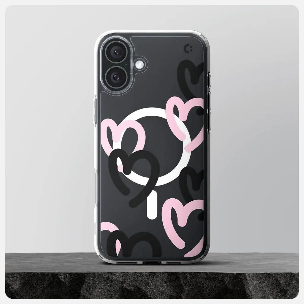 iPhone 16 Case Ultra Hybrid MagFit Hearts - Spigen Malaysia