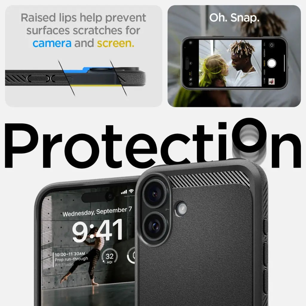 iPhone 16 Case Rugged Armor Magfit - Spigen Malaysia