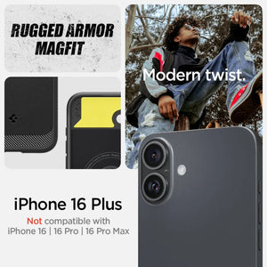 iPhone 16 Plus Case Rugged Armor Magfit - Spigen Malaysia