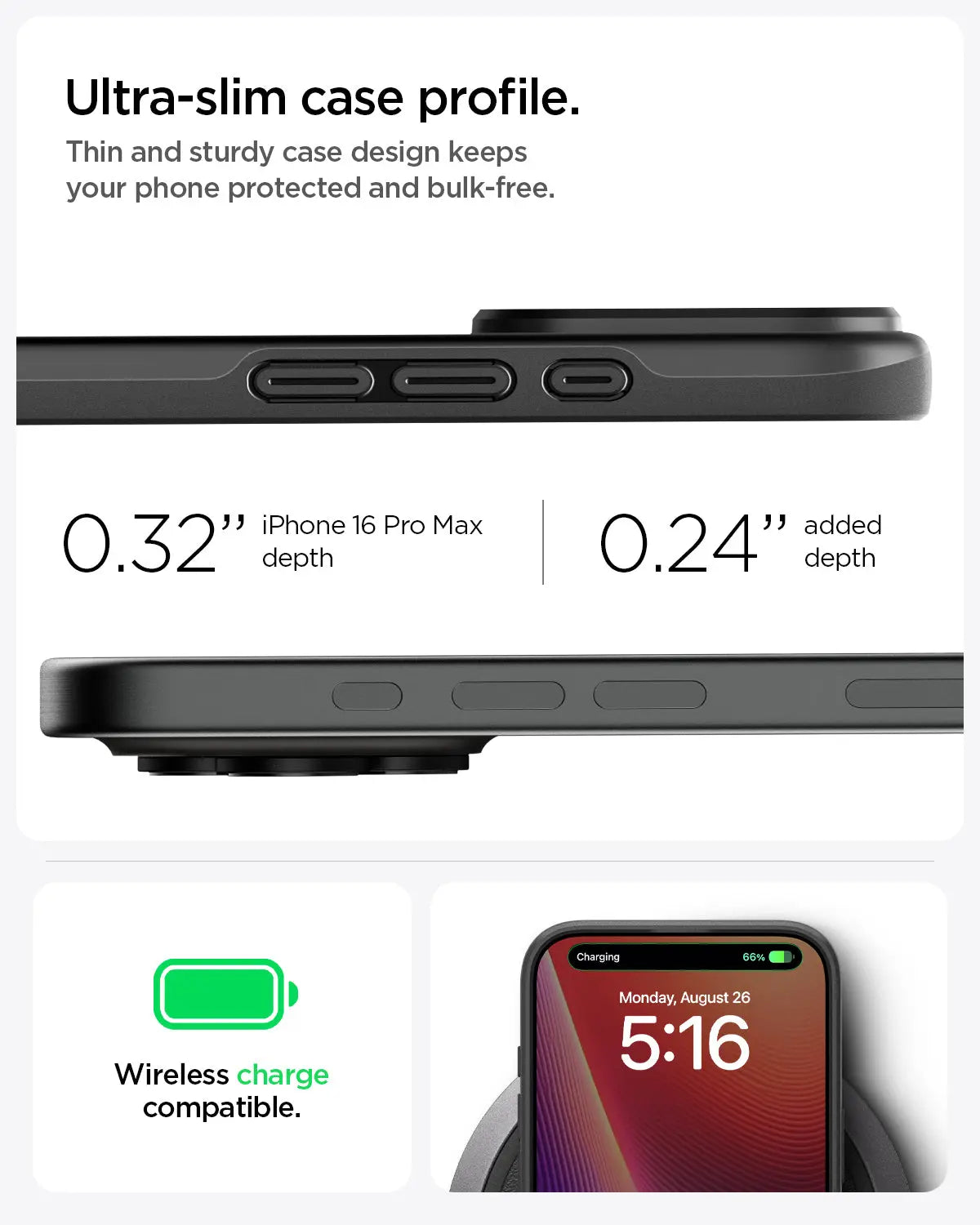 iPhone 16 Pro Case Thin Fit MagFit - Spigen Malaysia