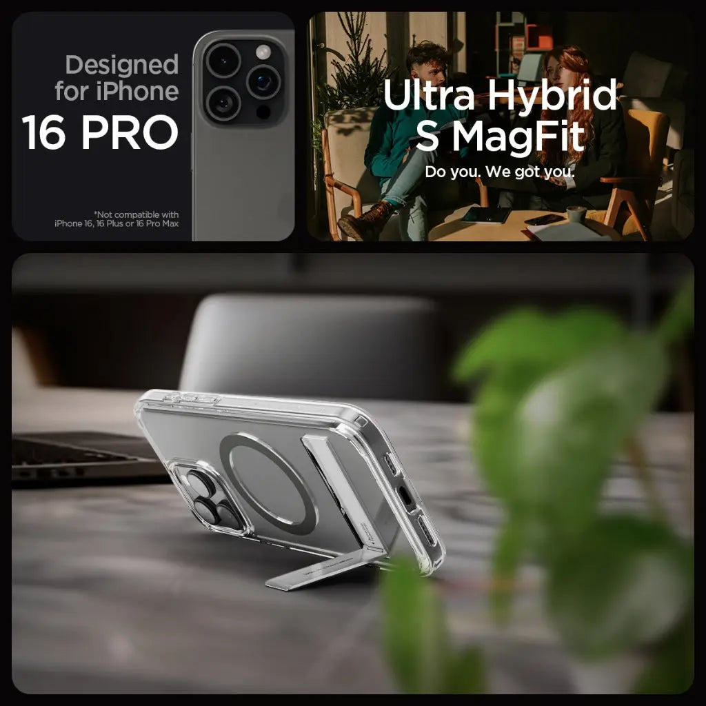 iPhone 16 Pro Case Ultra Hybrid S MagFit Frost - Spigen Malaysia