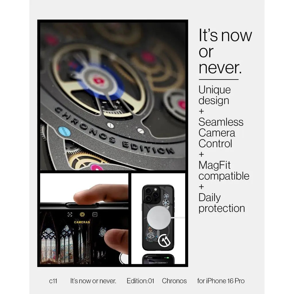 iPhone 16 Pro Case c11 Chronos (MagFit + Camera Control) - Spigen Malaysia