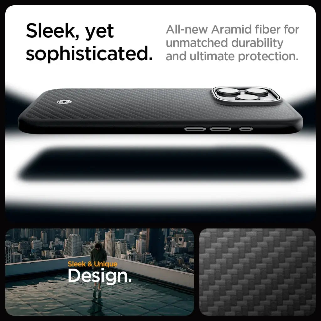 iPhone 16 Pro Max Case Enzo Aramid MagFit - Spigen Malaysia