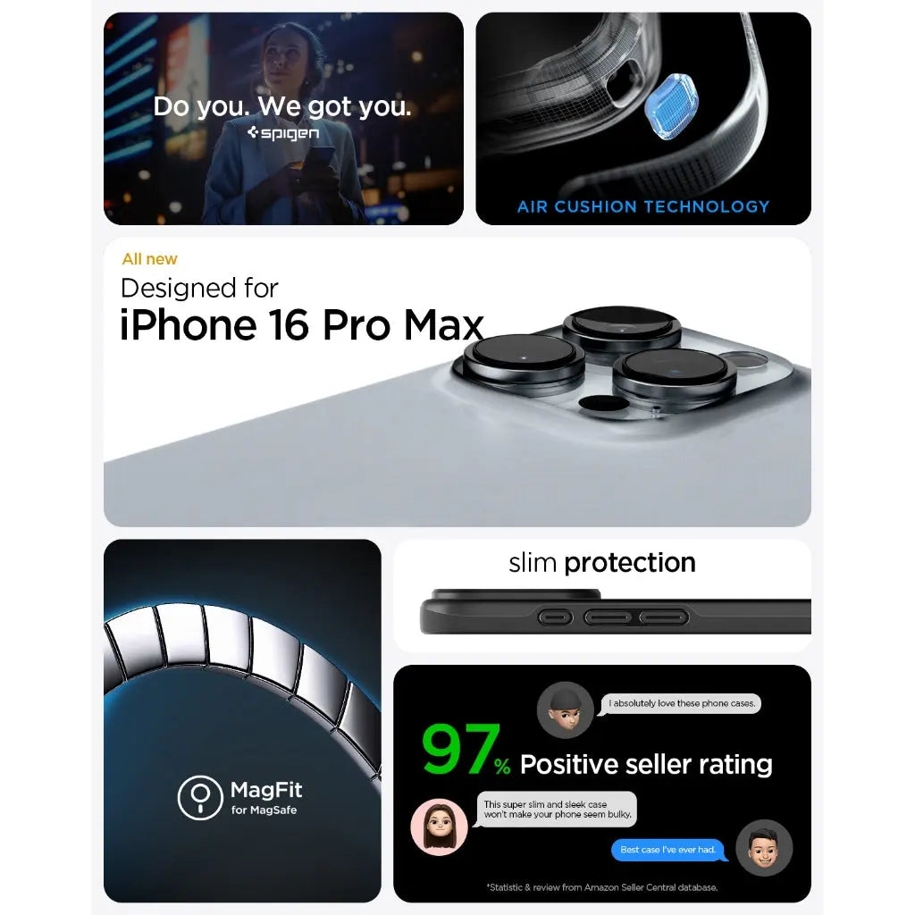 iPhone 16 Pro Max Case Thin Fit MagFit - Spigen Malaysia
