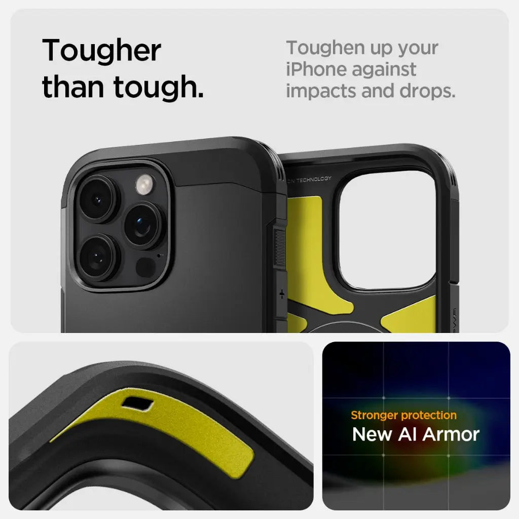 iPhone 16 Pro Max Case Tough Armor MagFit - Spigen Malaysia