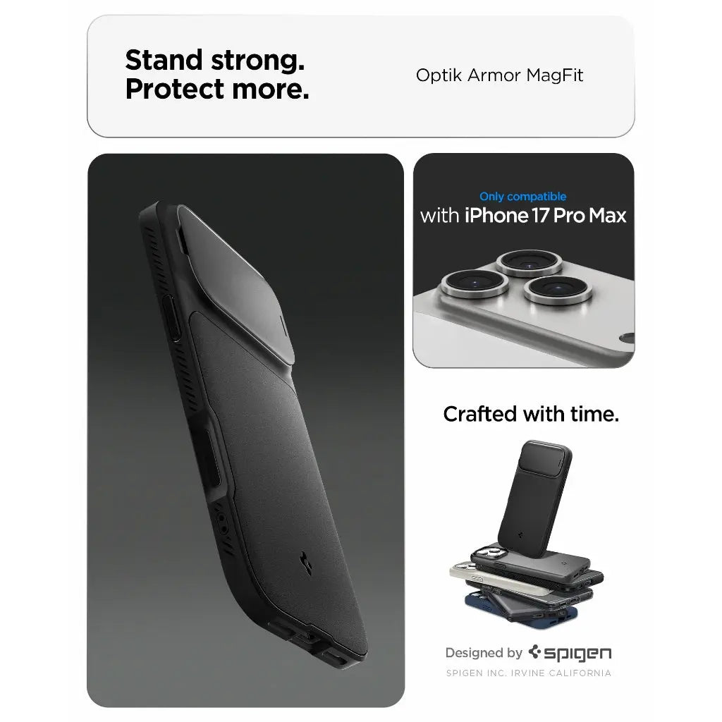 iPhone 17 Pro Max Case Optik Armor MagFit - Spigen Malaysia