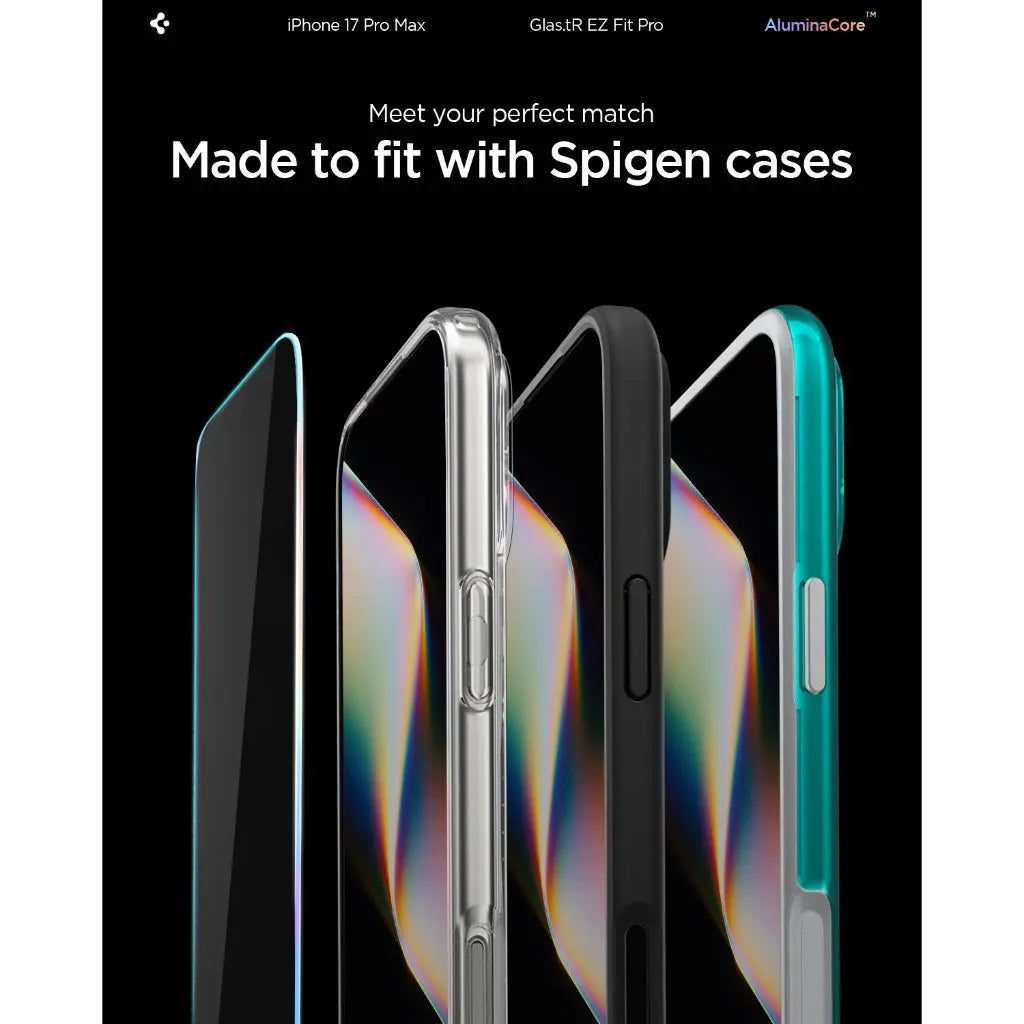 [1 Pack] iPhone 17 Pro Max Privacy Screen Protector Glas.tR EZ Fit Pro HD - Spigen Malaysia