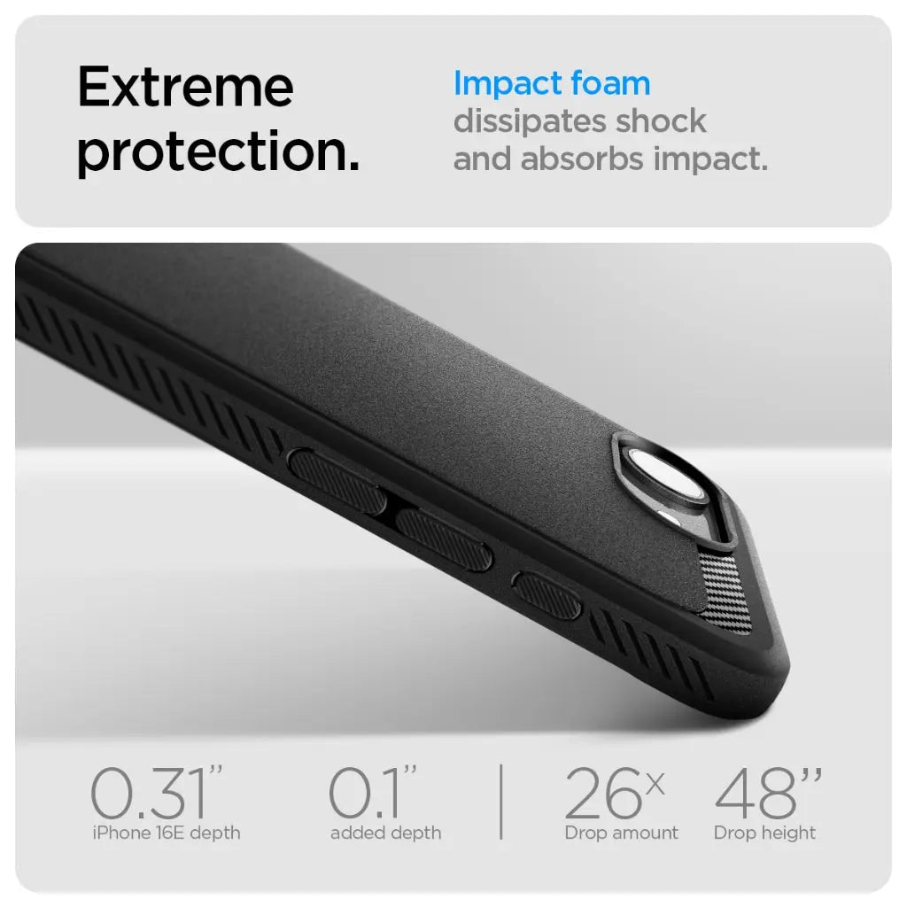 iPhone 16e Case (2025) Rugged Armor MagFit - Spigen Malaysia