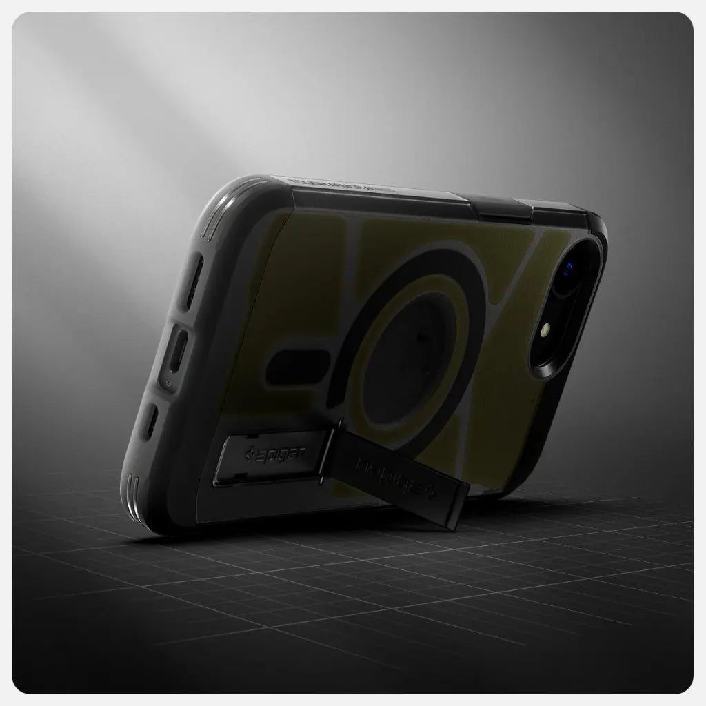 iPhone 16e Case (2025) Tough Armor MagFit Frost Black - Spigen Malaysia