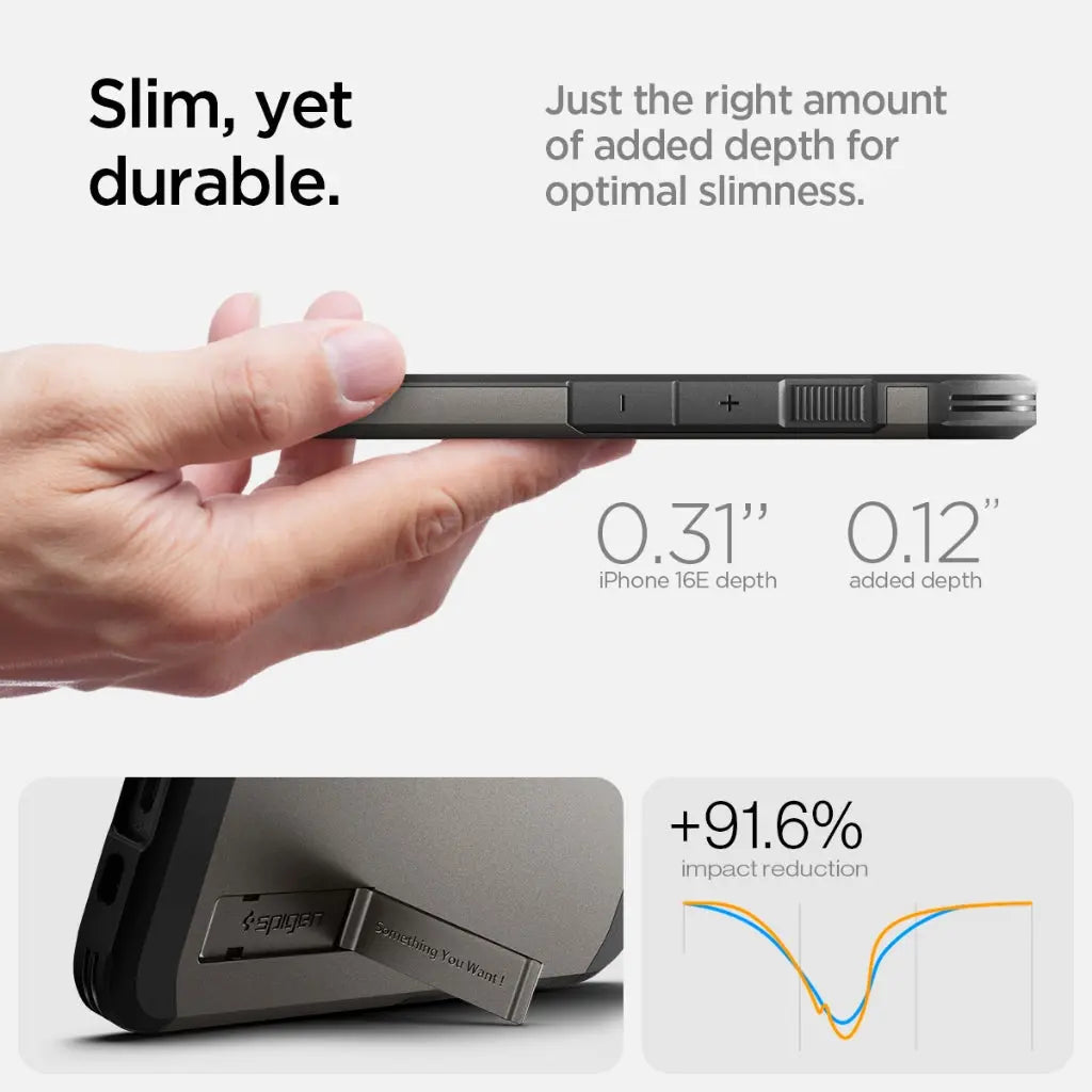 iPhone 16e Case (2025) Tough Armor MagFit - Spigen Malaysia