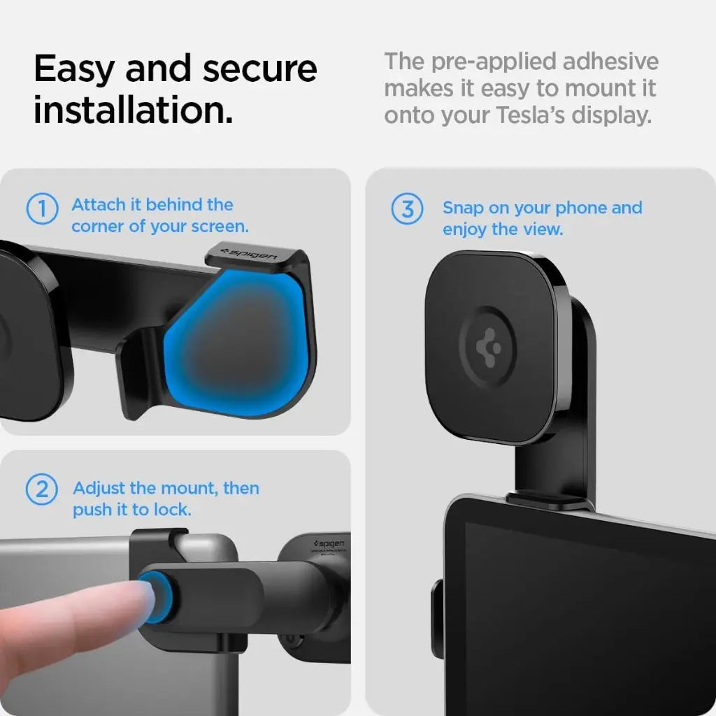 Tesla Model Y / 3 / S / X OneTap MagSafe Car Phone Holder - Spigen Malaysia