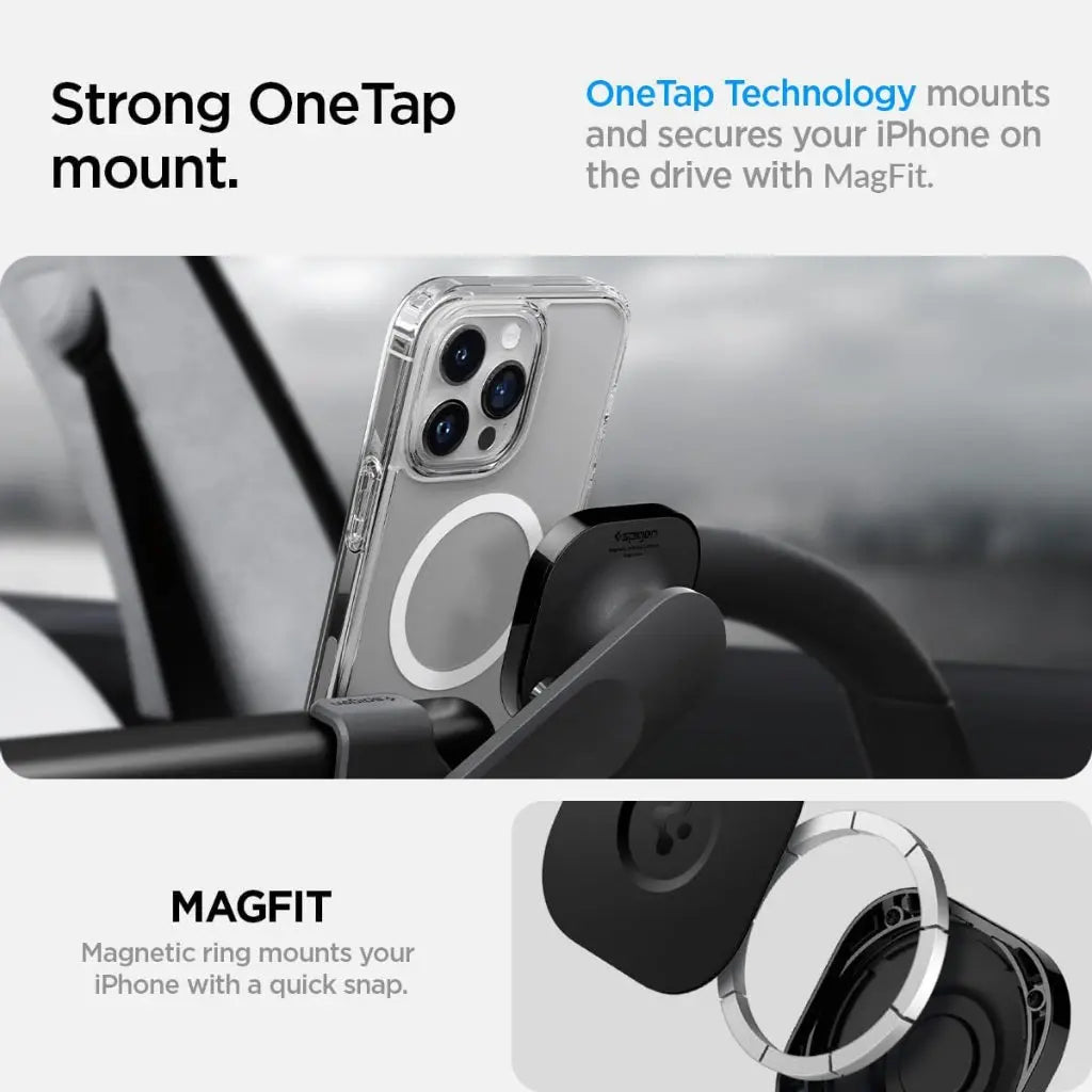Tesla Model Y / 3 / S / X OneTap MagSafe Car Phone Holder - Spigen Malaysia