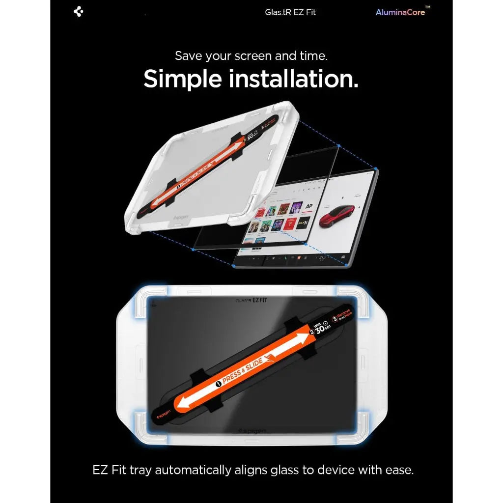 Tesla Model Y Juniper (2026) 16-inch Screen Protector EZ Fit - Spigen Malaysia