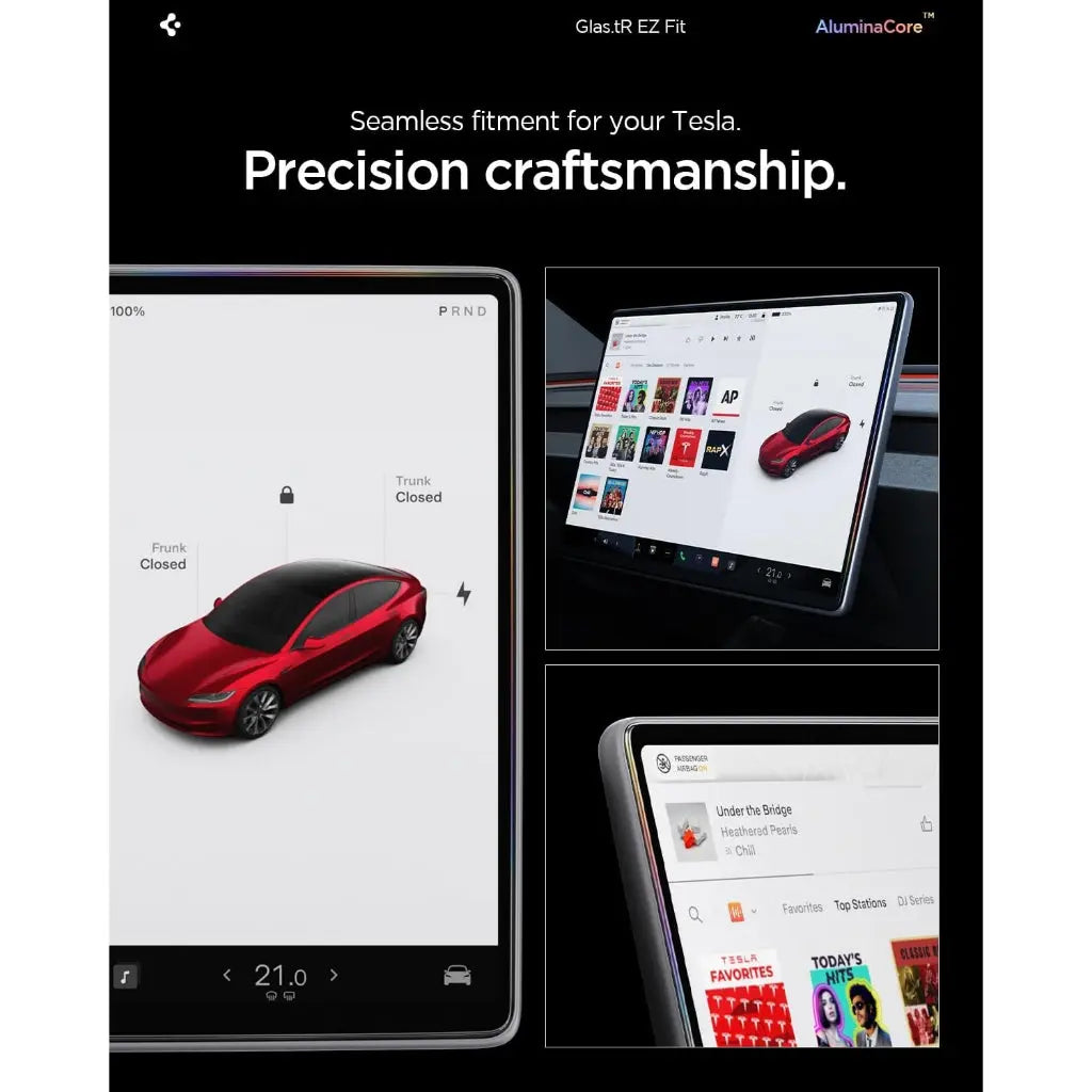 Tesla Model Y Juniper (2026) 16-inch Screen Protector EZ Fit - Spigen Malaysia
