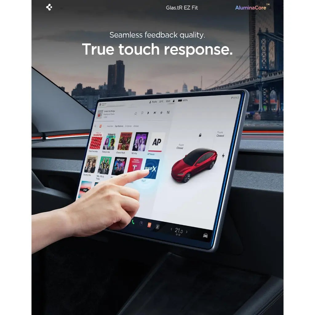 Tesla Model Y Juniper (2026) 16-inch Screen Protector EZ Fit - Spigen Malaysia