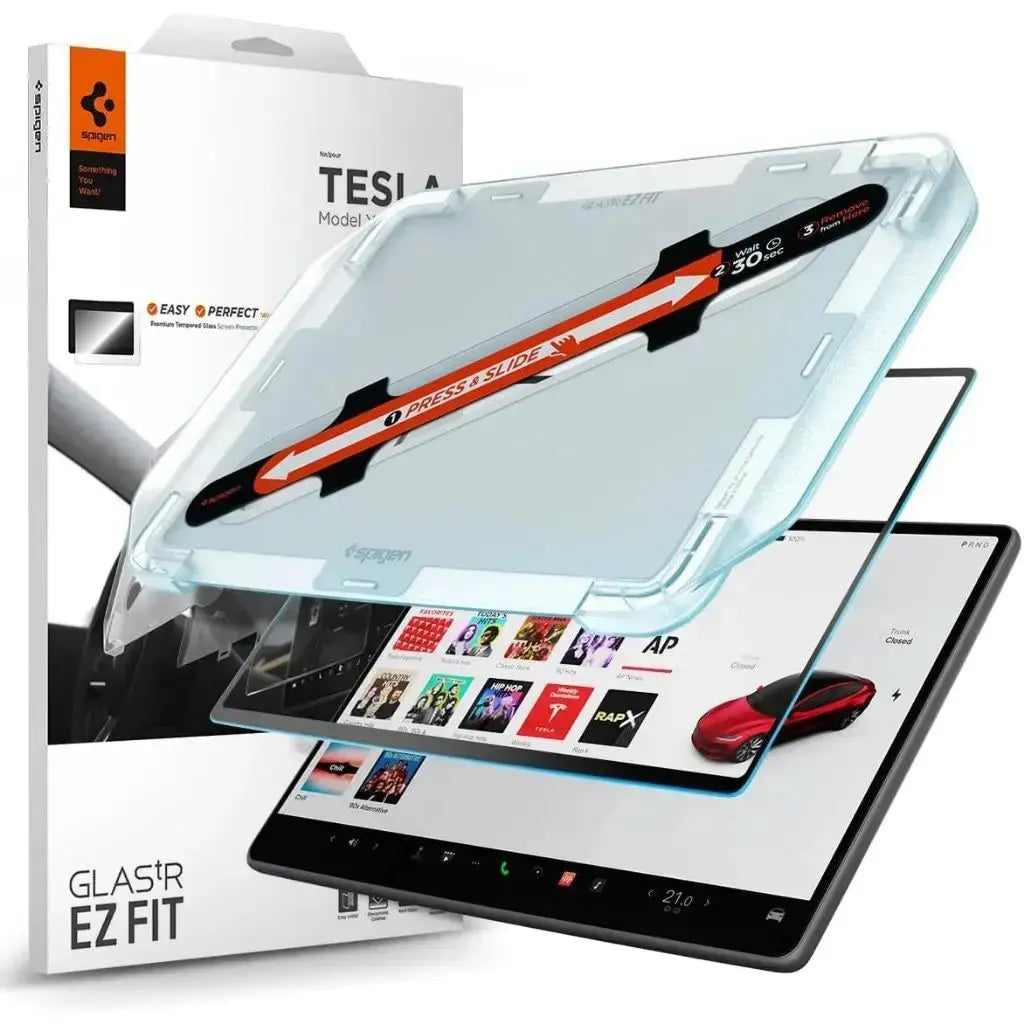 Tesla Model Y Juniper (2026) 16-inch Screen Protector EZ Fit - Spigen Malaysia