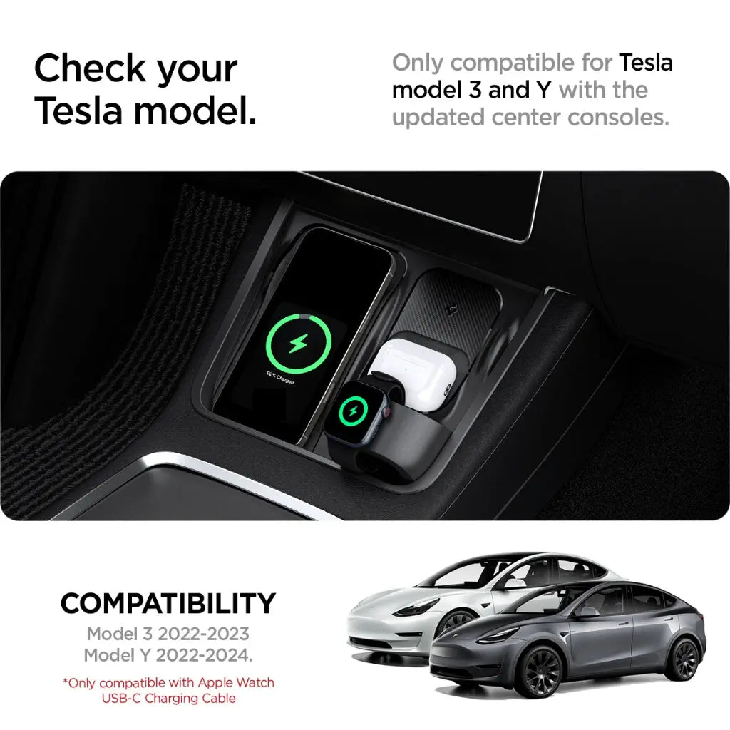 Tesla Model Y (2021-2024) & Model 3 (2021-2023) 3-in-1 Organizer Mount - Spigen Malaysia