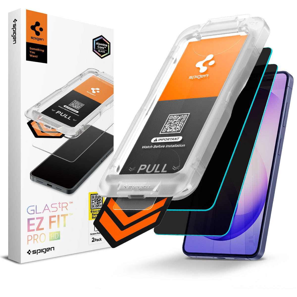 [2 Pack] Samsung S26 Privacy Screen Protector 6.3" EZ Fit Pro HD - Spigen Malaysia