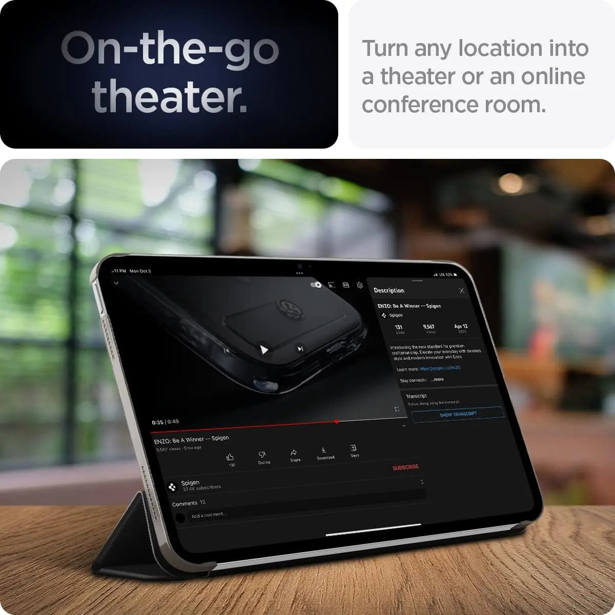 iPad 11" (2025) / iPad 10.9" (2022) Case Liquid Air Folio - Spigen Malaysia