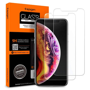 [2 Pack] iPhone XS / iPhone 11 Pro Screen Protector Glas.tR SLIM HD - Spigen Malaysia