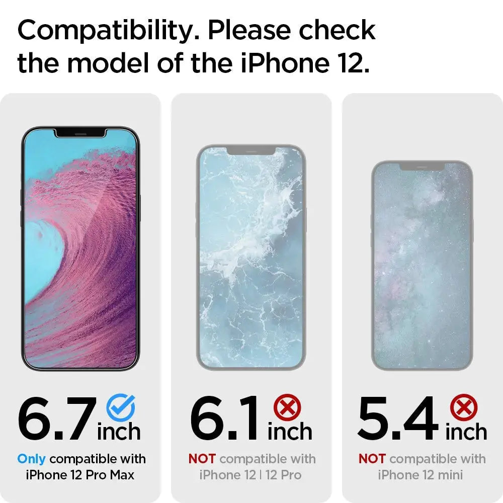 iPhone 12 Pro Max Screen Protector Glas.tR Slim HD - Spigen Malaysia