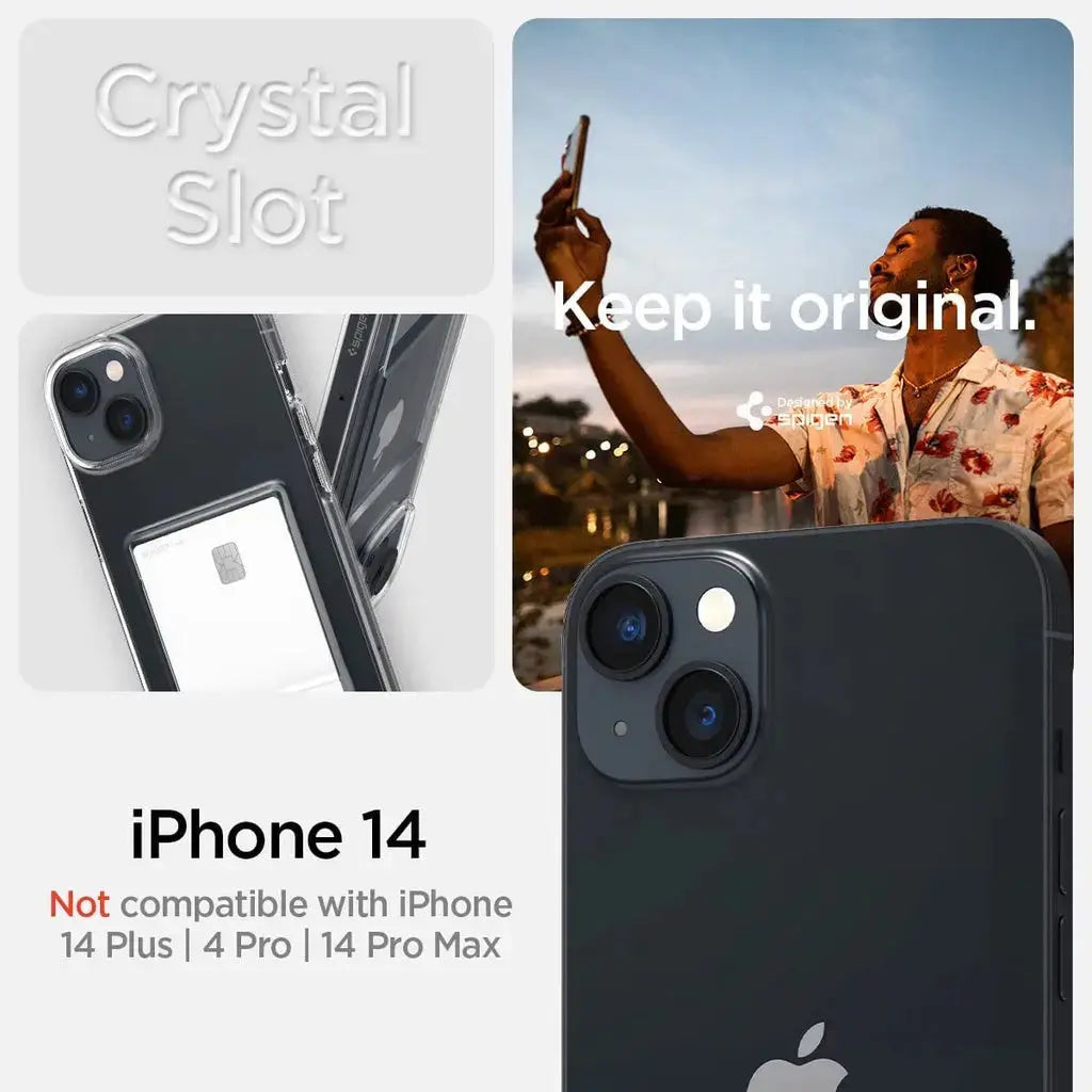 iPhone 14 / iPhone 13 Case Crystal Slot - Spigen Malaysia