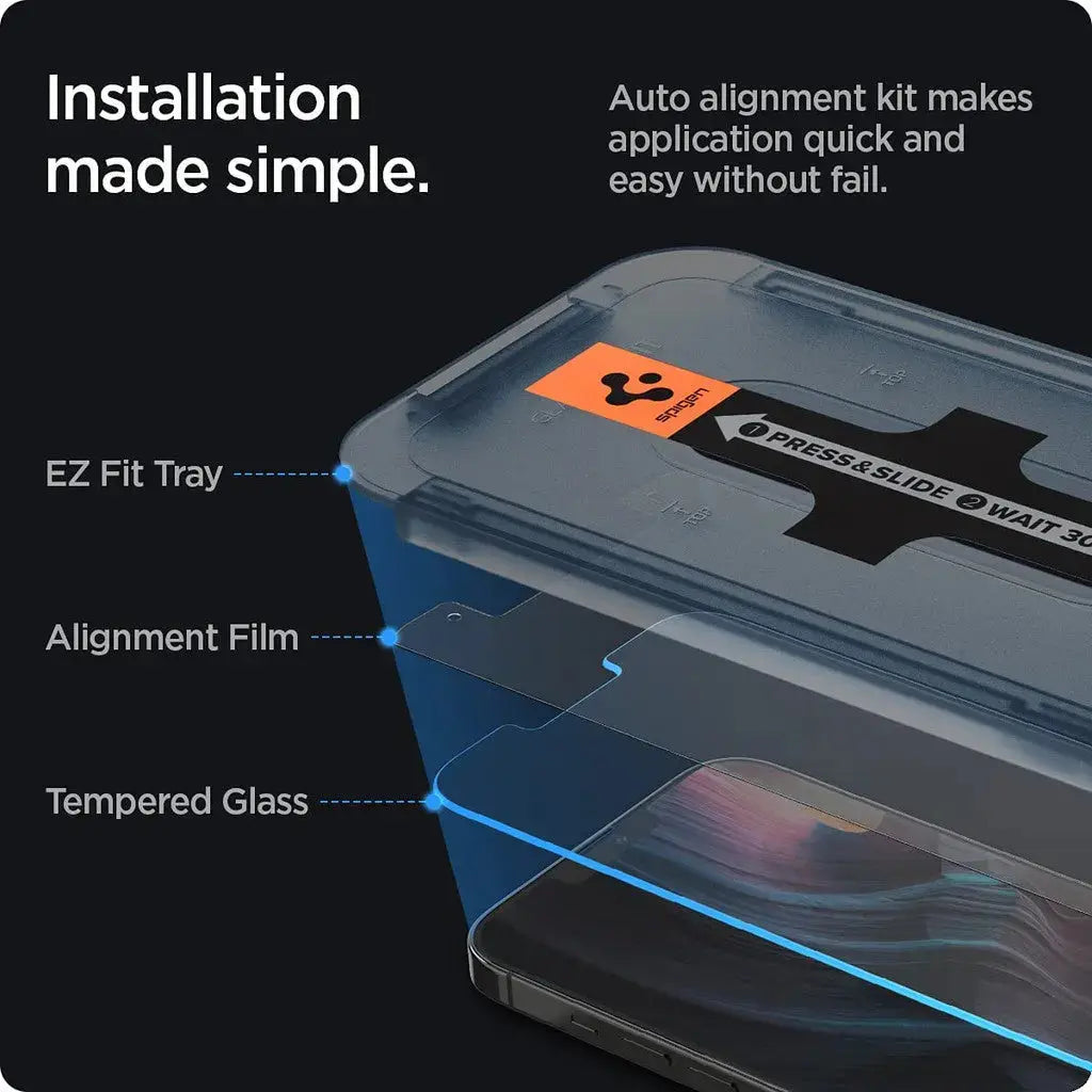 [2 Pack]  iPhone 14 Plus / iPhone 13 Pro Max Screen Protector GLAS.tR EZ Fit - Spigen Malaysia