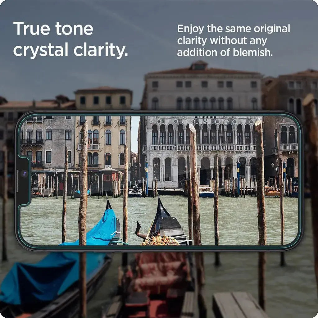 [2 Pack] iPhone 16e (2025) / 14 / 13 Pro / 13 screen protector EZ fit - Spigen Malaysia