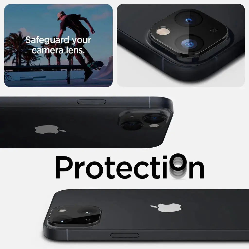 [2 Pack] iPhone 14 Plus / iPhone 14 Camera Lens Protector Optik - Spigen Malaysia