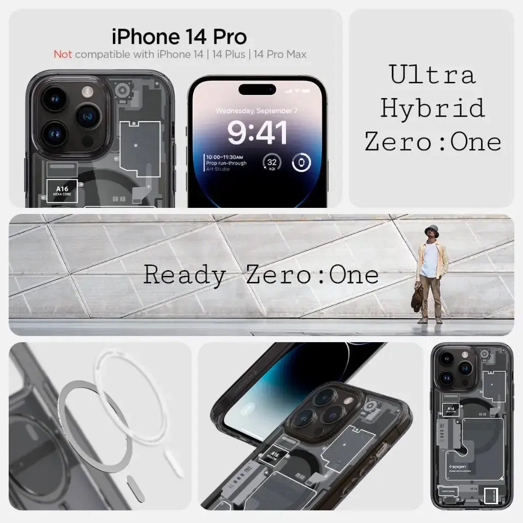 iPhone 14 Pro Case Ultra Hybrid Zero One Magfit Magsafe Case - Spigen Malaysia