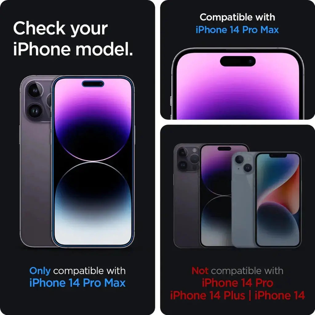 iPhone 14 Pro Max Privacy HD Screen Protector - Spigen Malaysia
