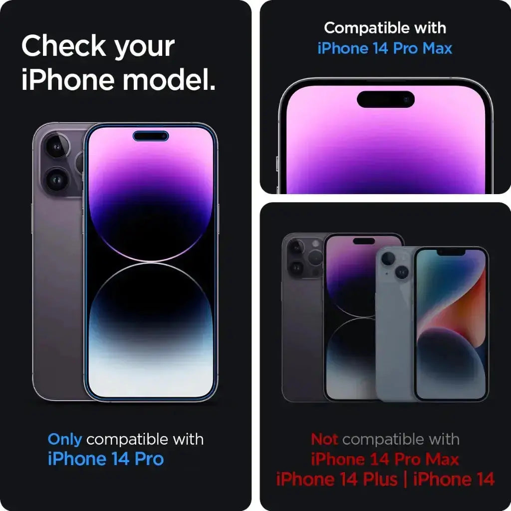 iPhone 14 Pro Screen Protector Privacy HD - Spigen Malaysia