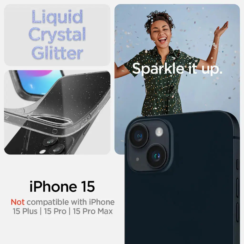 iPhone 15 Case Liquid Crystal Glitter - Spigen Malaysia