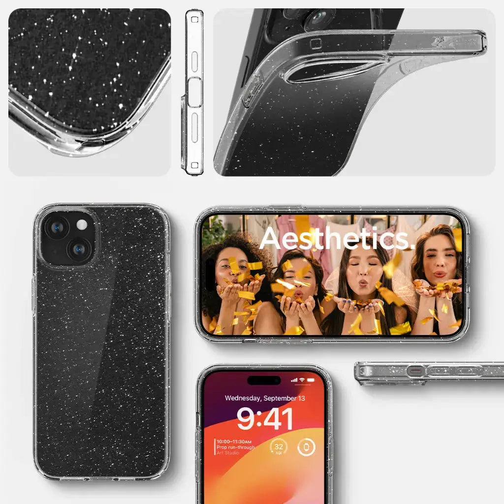 iPhone 15 Case Liquid Crystal Glitter - Spigen Malaysia