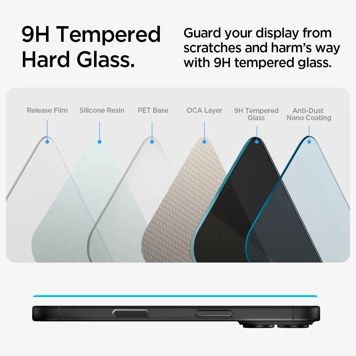 [2 Pack] iPhone 16 / iPhone 15 Privacy Tempered Glass EZ Fit - Spigen Malaysia