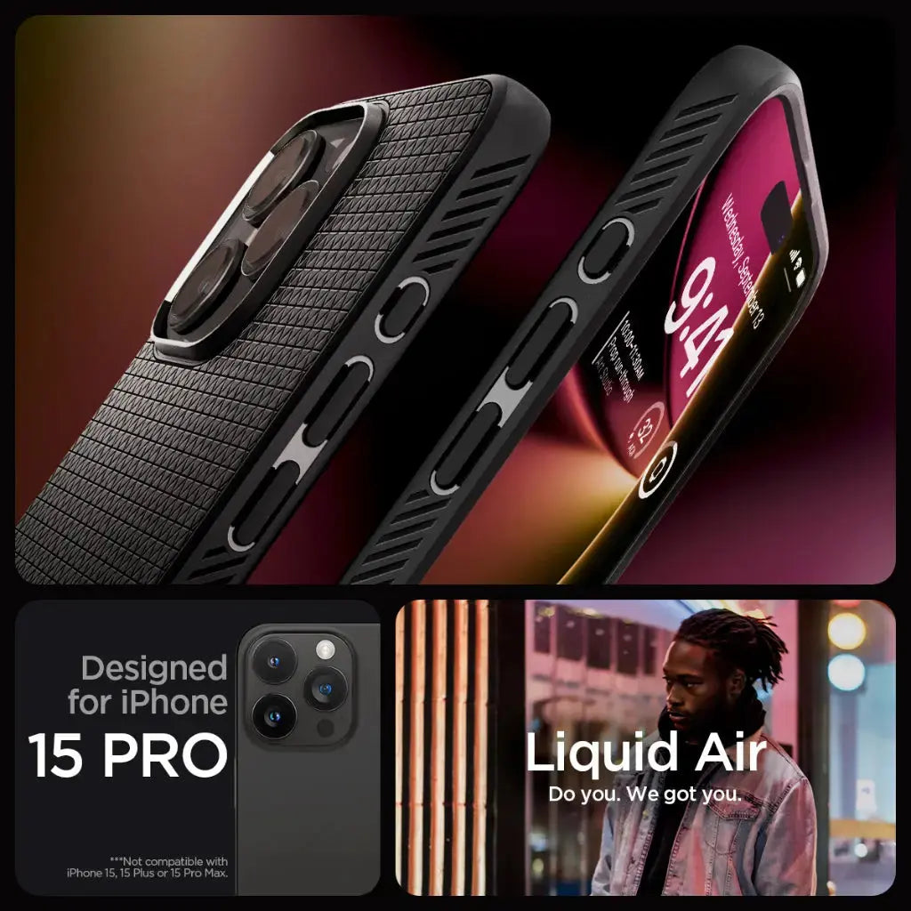 iPhone 15 Pro Case Liquid Air - Spigen Malaysia