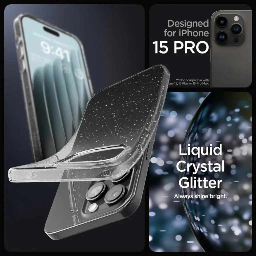 iPhone 15 Pro Case Liquid Crystal Glitter - Spigen Malaysia