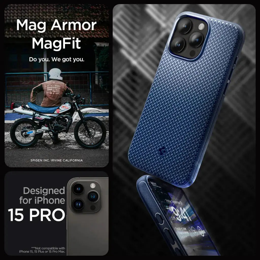 iPhone 15 Pro Case Mag Armor Magfit Magsafe Case - Spigen Malaysia
